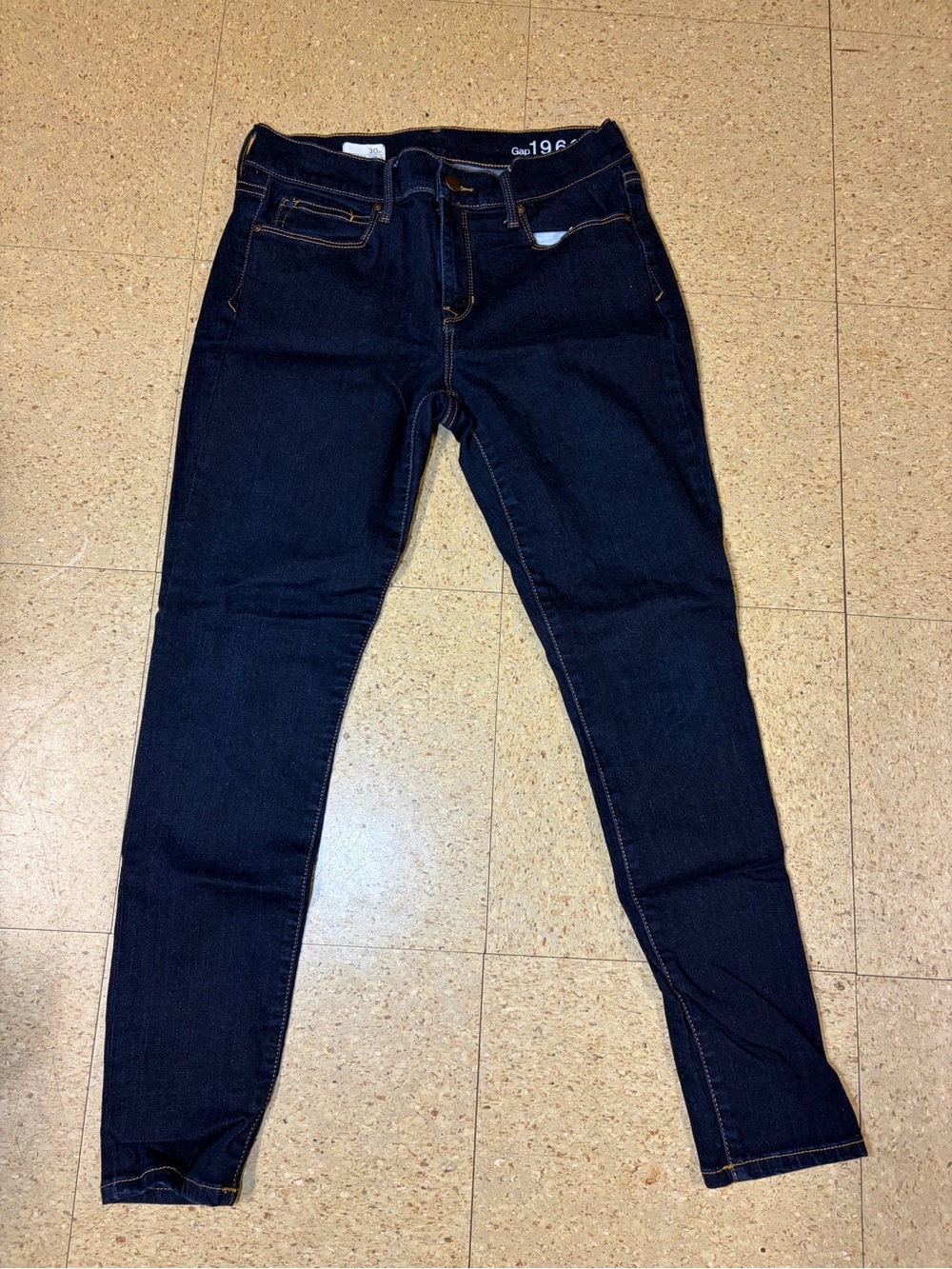 Gap 1969 Womens Legging Jean Blue Skinny Stretch Pants Mid Rise Jeggings 30R